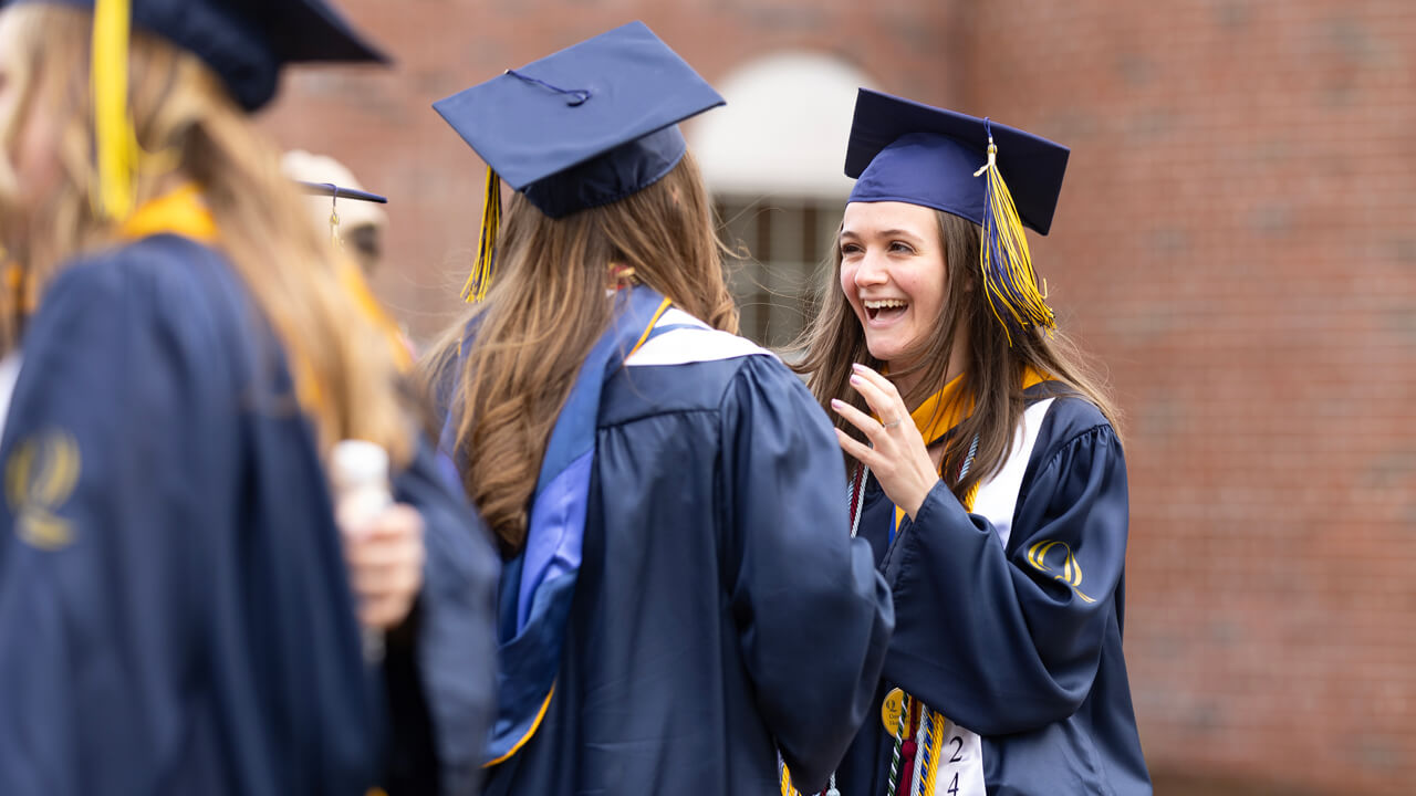 Students smiling together