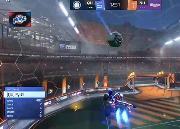 Screen capture of eSports game in action