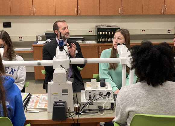 Students from North Haven visit the School of Health Sciences