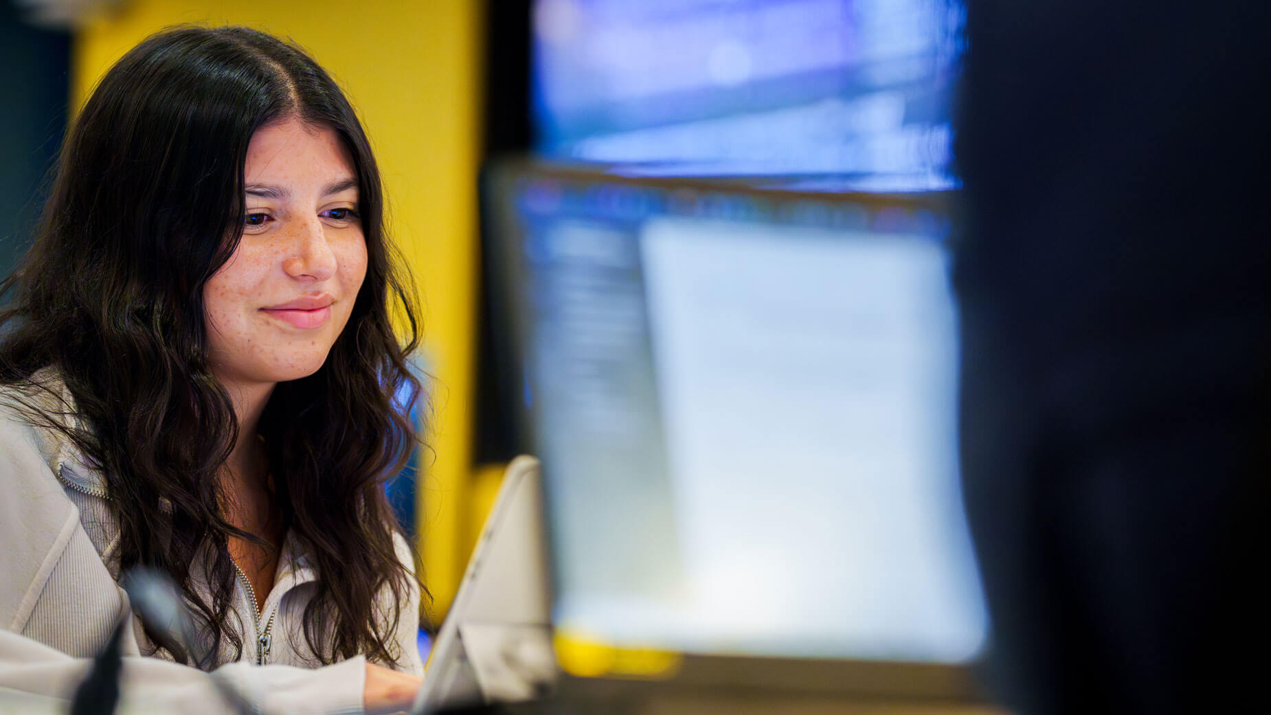 Quinnipiac University students participate in a Student-Managed Portfolio class.