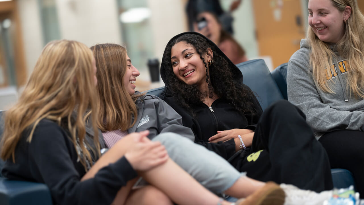 Occupational therapy students gather in their living learning community.